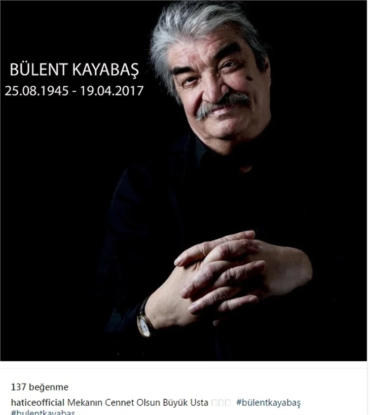 Ünlülerin Bülent Kayabaş'a vedası