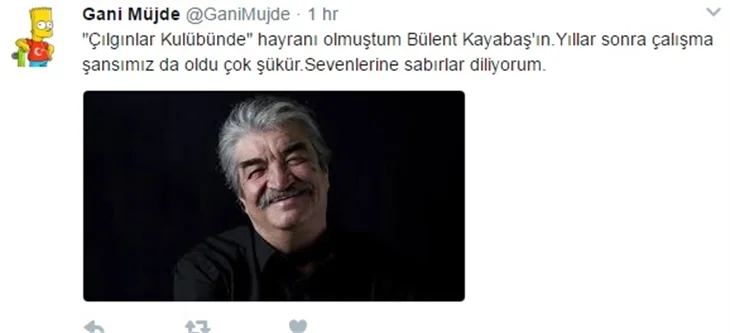 Ünlülerin Bülent Kayabaş'a vedası