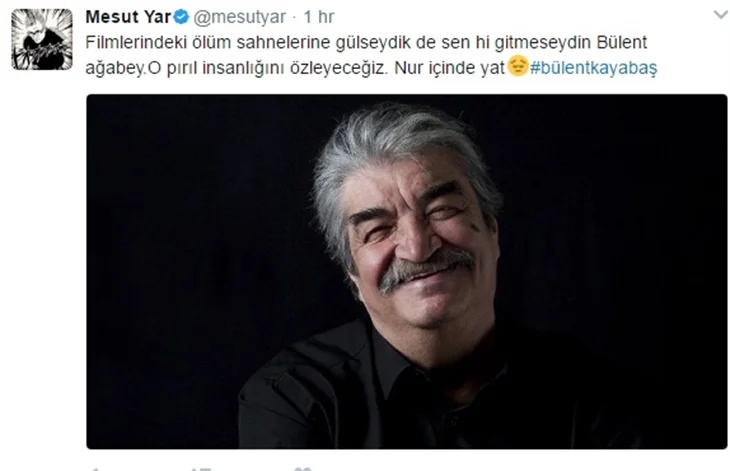 Ünlülerin Bülent Kayabaş'a vedası