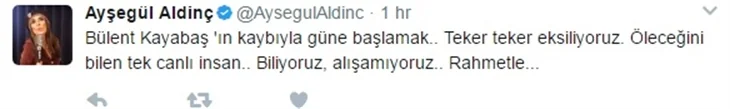 Ünlülerin Bülent Kayabaş'a vedası