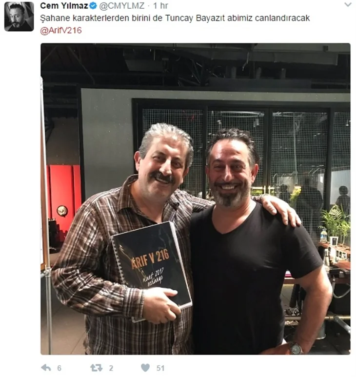 Arif V 216 oyuncu kadrosuna senaryoları teslim edildi