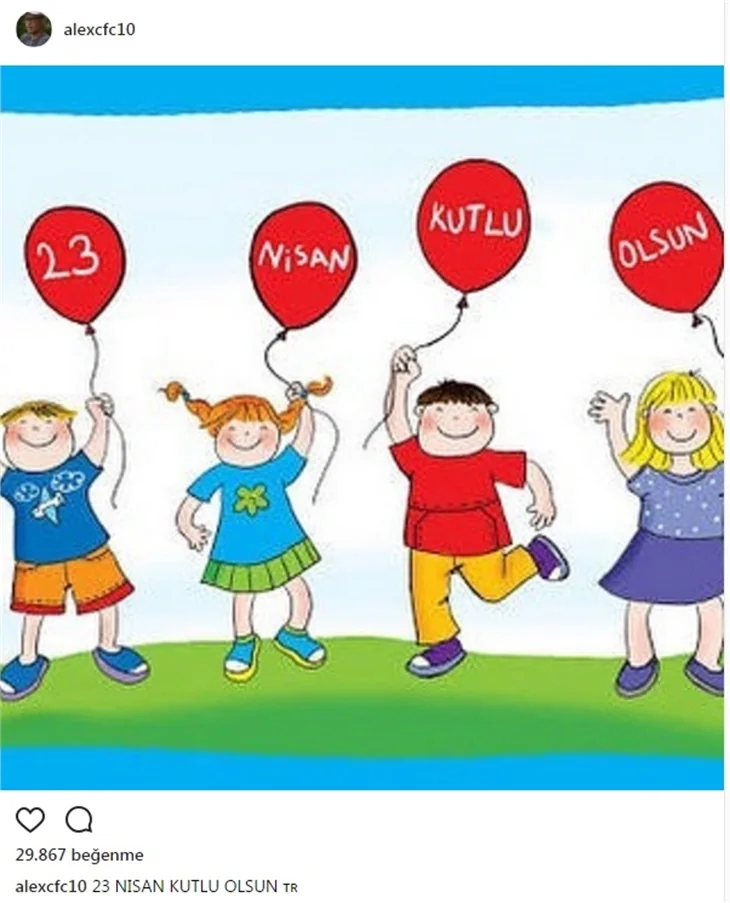 Ünlülerin 23 Nisan paylaşımları