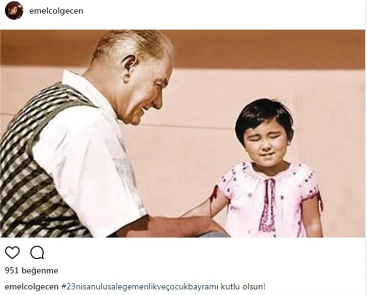 Ünlülerin 23 Nisan paylaşımları