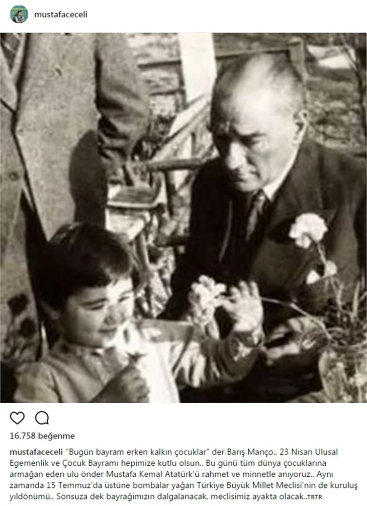 Ünlülerin 23 Nisan paylaşımları