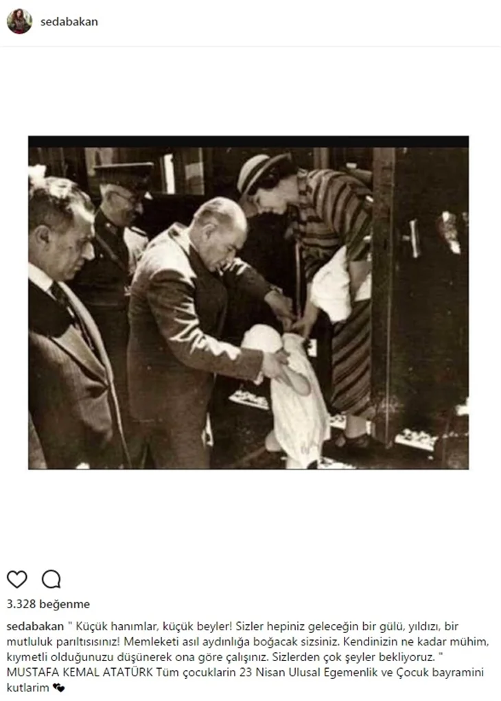 Ünlülerin 23 Nisan paylaşımları