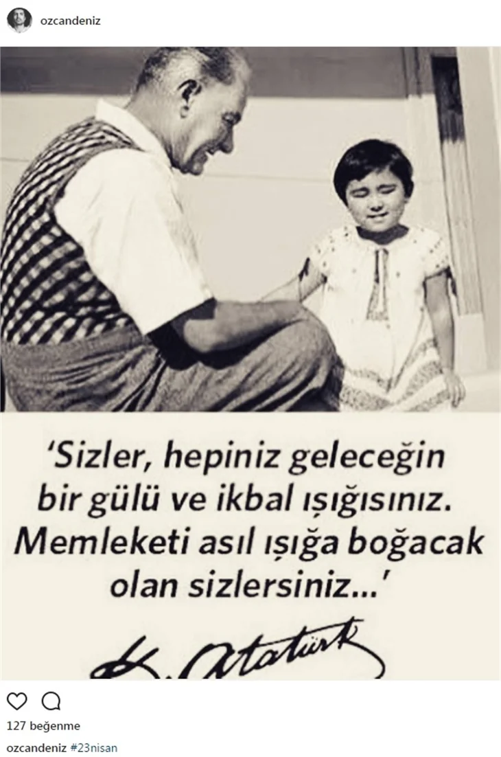 Ünlülerin 23 Nisan paylaşımları