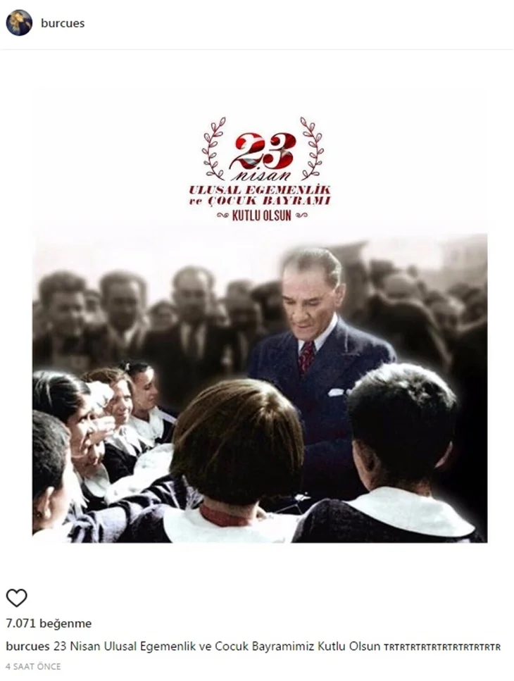 Ünlülerin 23 Nisan paylaşımları