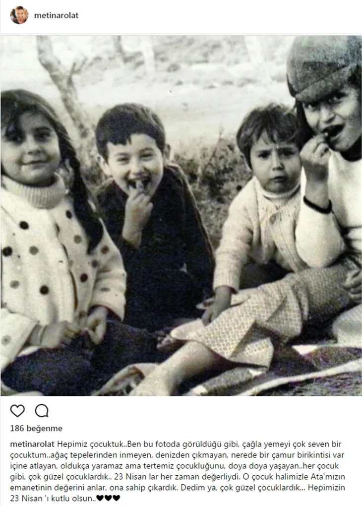 Ünlülerin 23 Nisan paylaşımları