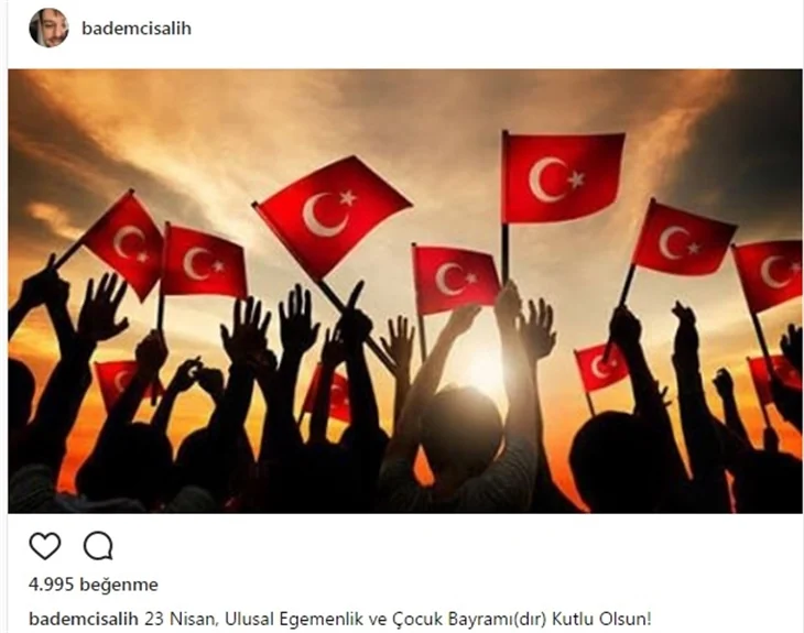 Ünlülerin 23 Nisan paylaşımları