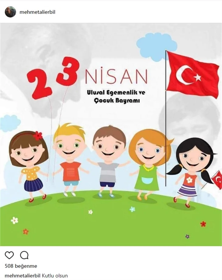 Ünlülerin 23 Nisan paylaşımları