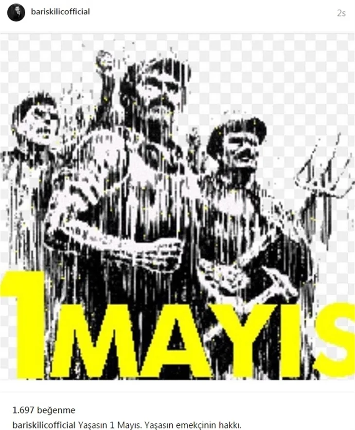 Ünlülerin 1 Mayıs paylaşımları...