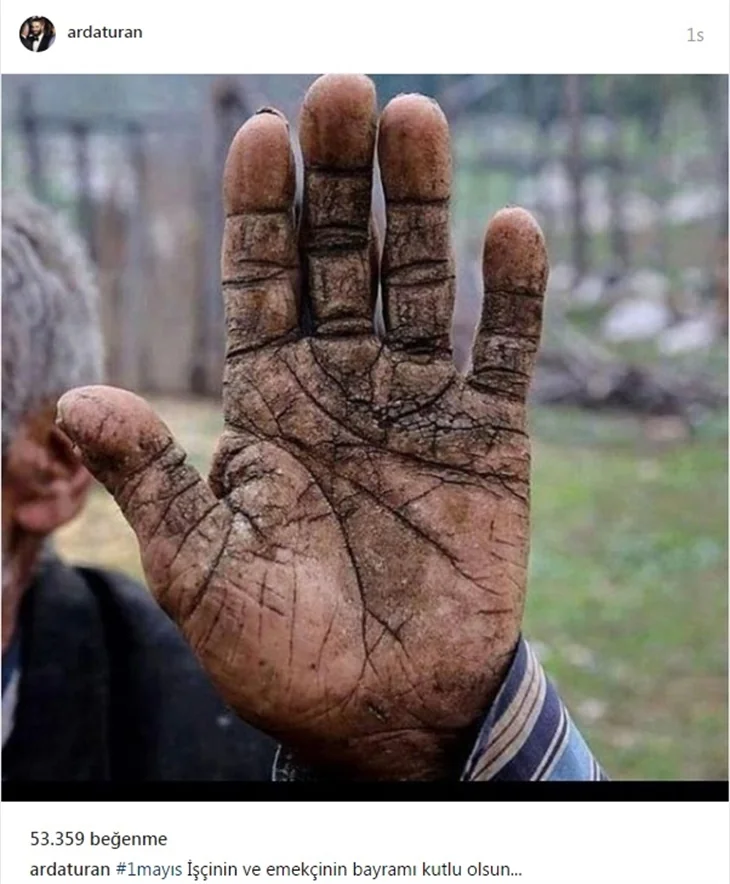 Ünlülerin 1 Mayıs paylaşımları...