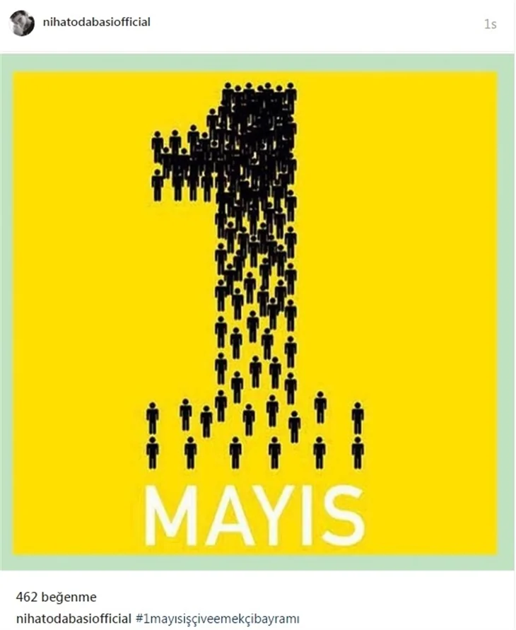 Ünlülerin 1 Mayıs paylaşımları...