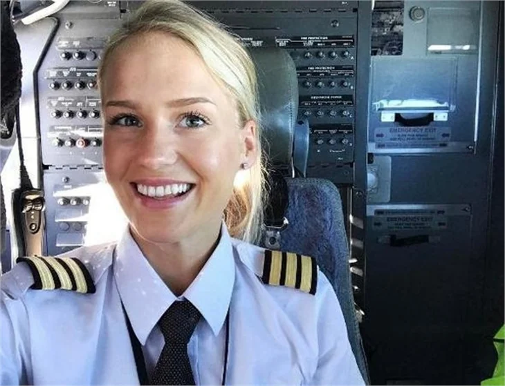 Güzel pilot, fenomen oldu!