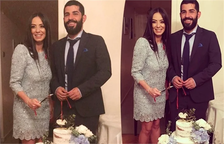 Merve Sevi yüzüğü taktı