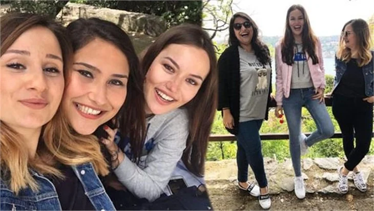 Fahriye Evcen üniversite arkadaşlarıyla buluştu