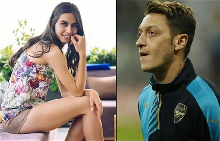 Amine Gülşe, Mesut Özil'e koştu!