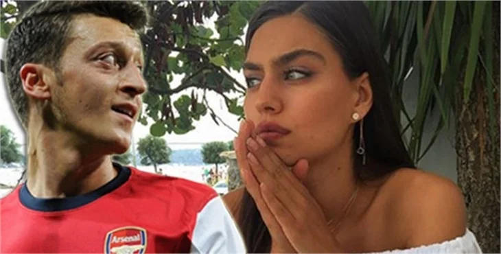 Amine Gülşe, Mesut Özil'e koştu!