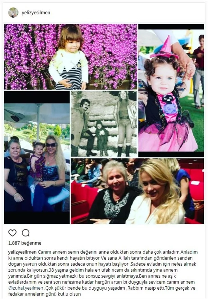 Ünlülerin Anneler Günü paylaşımları...