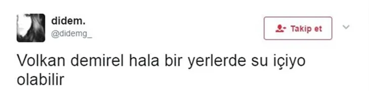 Fenerbahçeli Volkan Demirel, Twitter'ı yıktı geçti