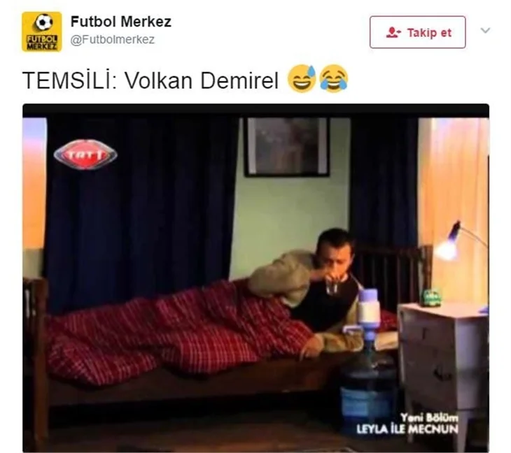 Fenerbahçeli Volkan Demirel, Twitter'ı yıktı geçti