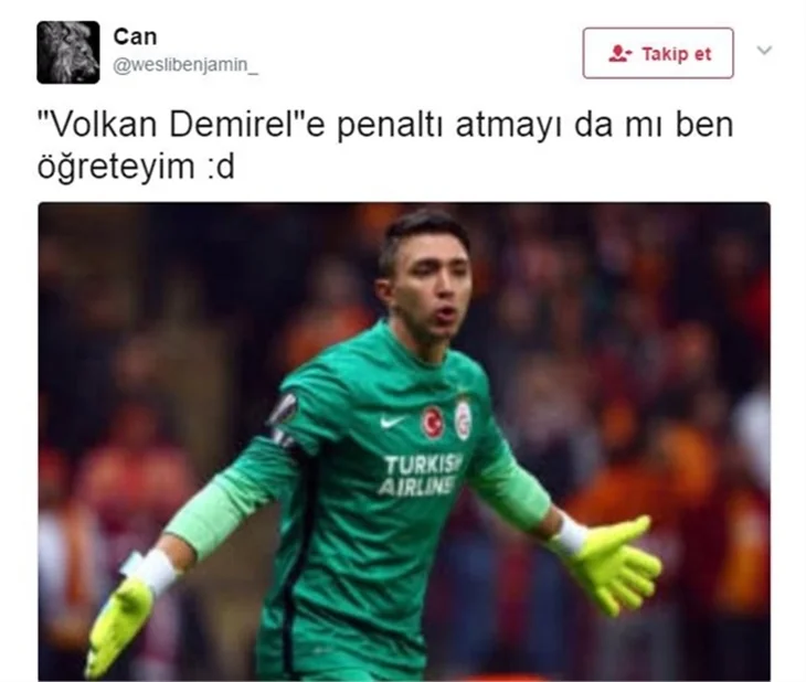 Fenerbahçeli Volkan Demirel, Twitter'ı yıktı geçti