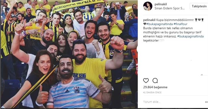 Ünlülerin Fenerbahçe ve şampiyonluk paylaşımları!
