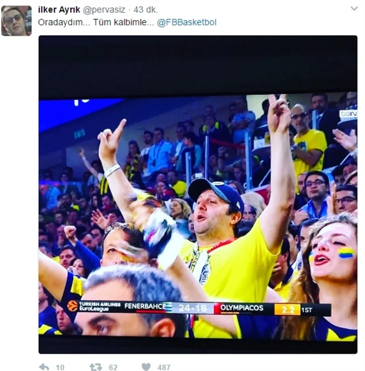 Ünlülerin Fenerbahçe ve şampiyonluk paylaşımları!