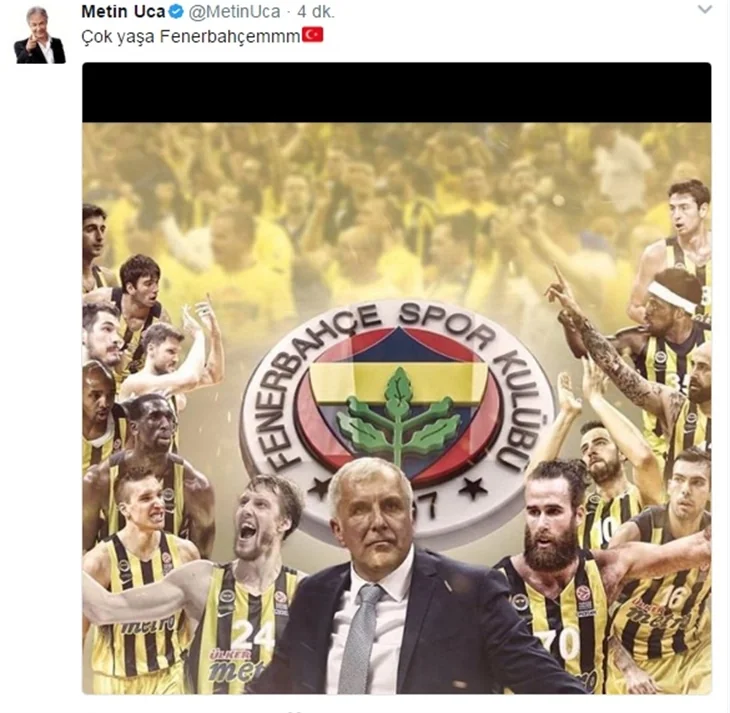 Ünlülerin Fenerbahçe ve şampiyonluk paylaşımları!