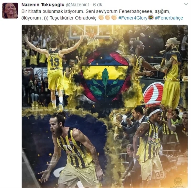 Ünlülerin Fenerbahçe ve şampiyonluk paylaşımları!