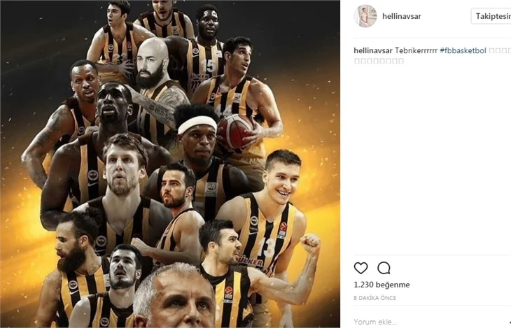 Ünlülerin Fenerbahçe ve şampiyonluk paylaşımları!