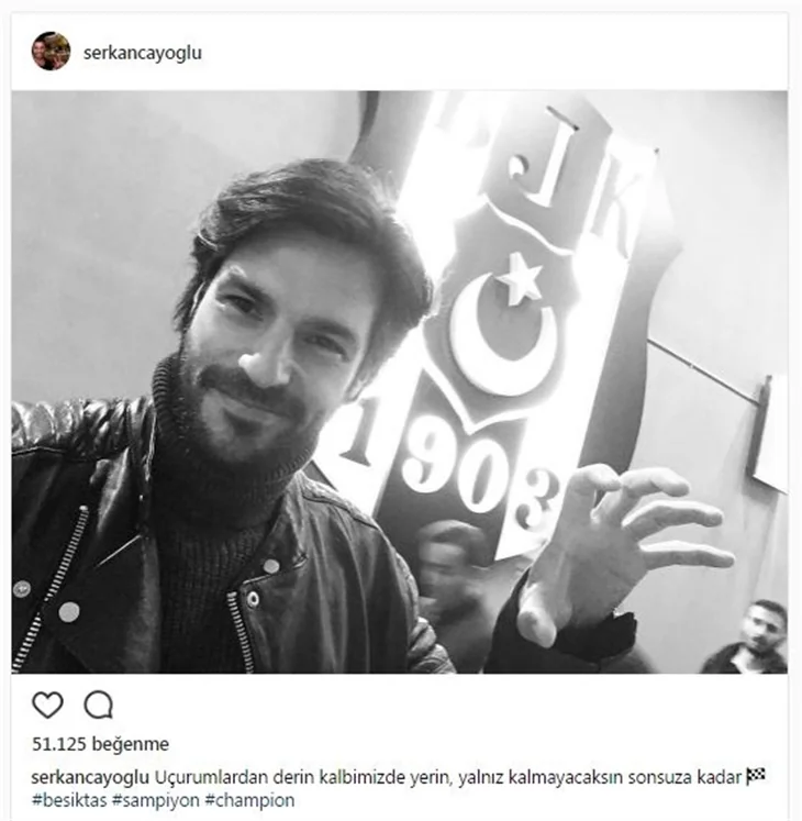 Ünlüler Beşiktaş'ın şampiyonluğunu böyle kutladılar...