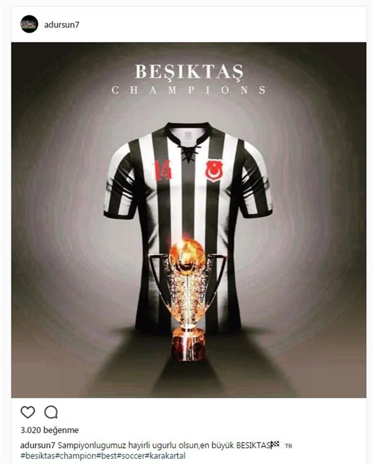 Ünlüler Beşiktaş'ın şampiyonluğunu böyle kutladılar...
