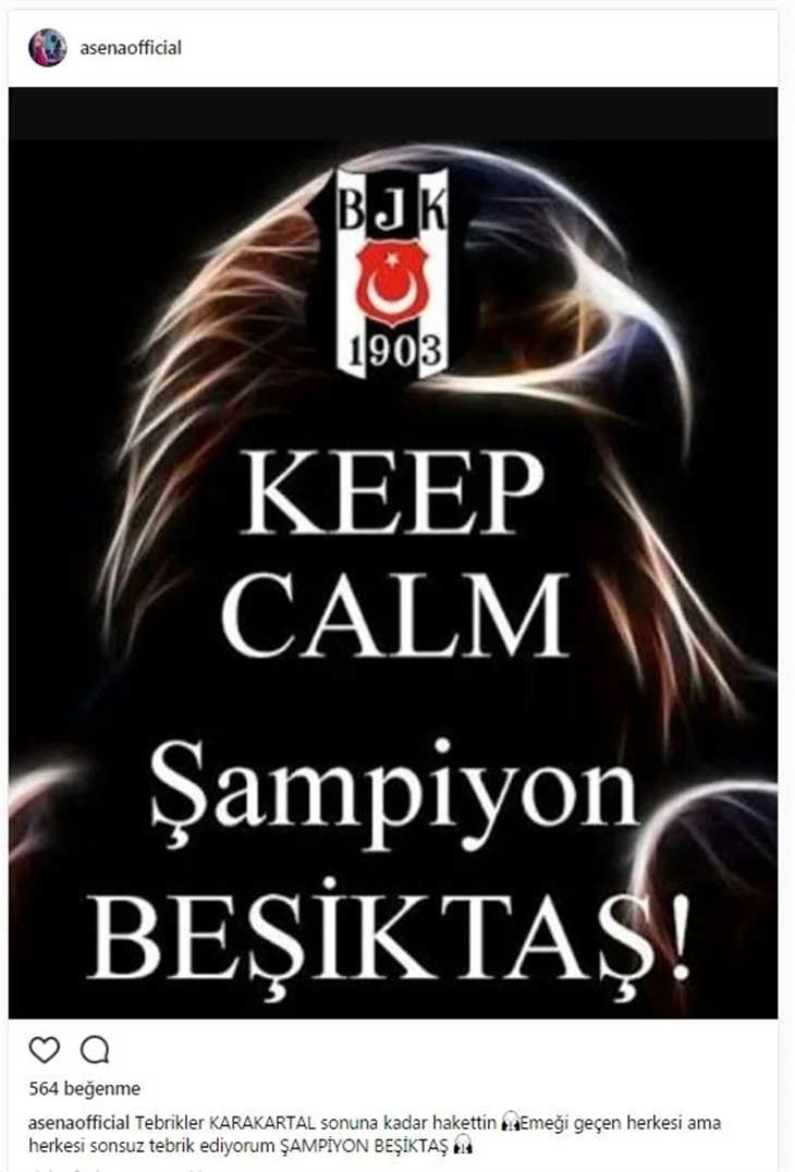 Ünlüler Beşiktaş'ın şampiyonluğunu böyle kutladılar...