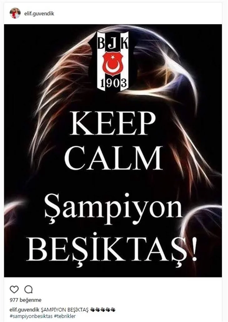 Ünlüler Beşiktaş'ın şampiyonluğunu böyle kutladılar...