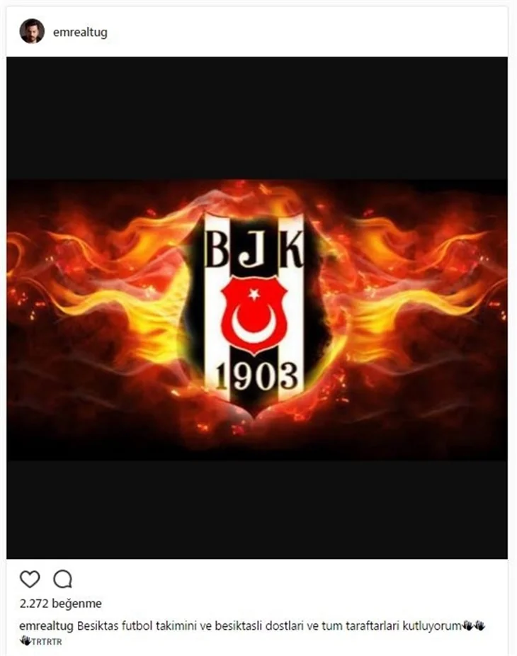 Ünlüler Beşiktaş'ın şampiyonluğunu böyle kutladılar...