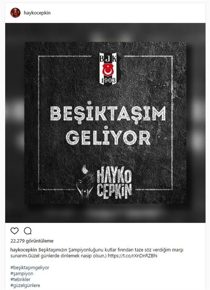 Ünlüler Beşiktaş'ın şampiyonluğunu böyle kutladılar...