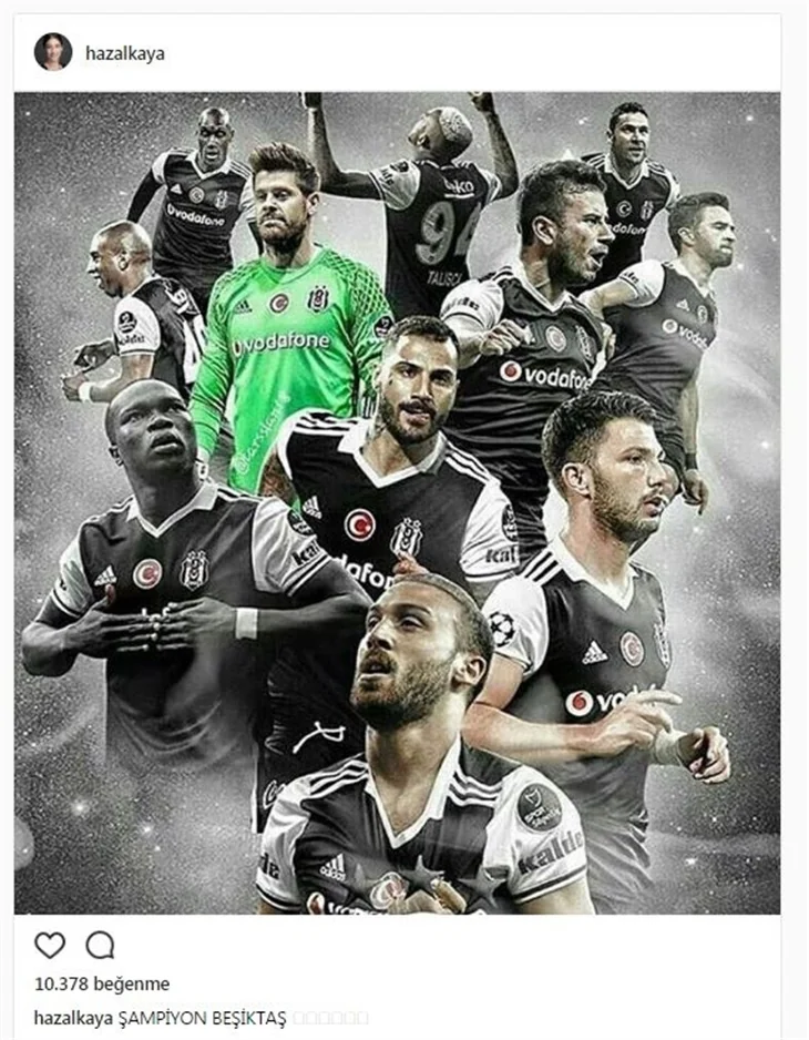 Ünlüler Beşiktaş'ın şampiyonluğunu böyle kutladılar...