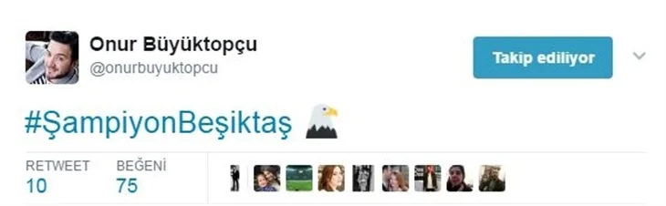 Ünlüler Beşiktaş'ın şampiyonluğunu böyle kutladılar...