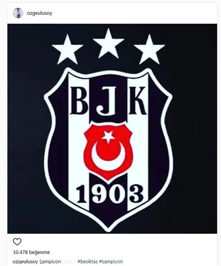 Ünlüler Beşiktaş'ın şampiyonluğunu böyle kutladılar...