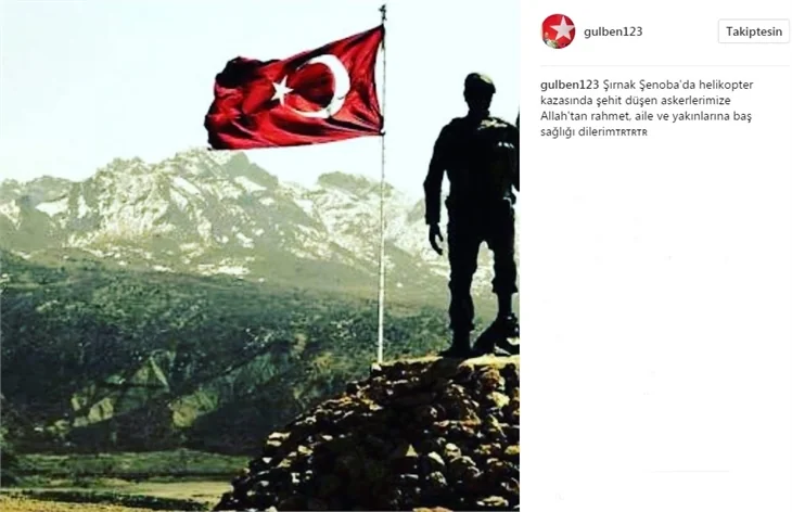 Ünlülerin Şırnak Şehitleri için paylaştıkları