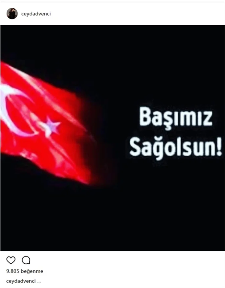 Ünlülerin Şırnak Şehitleri için paylaştıkları