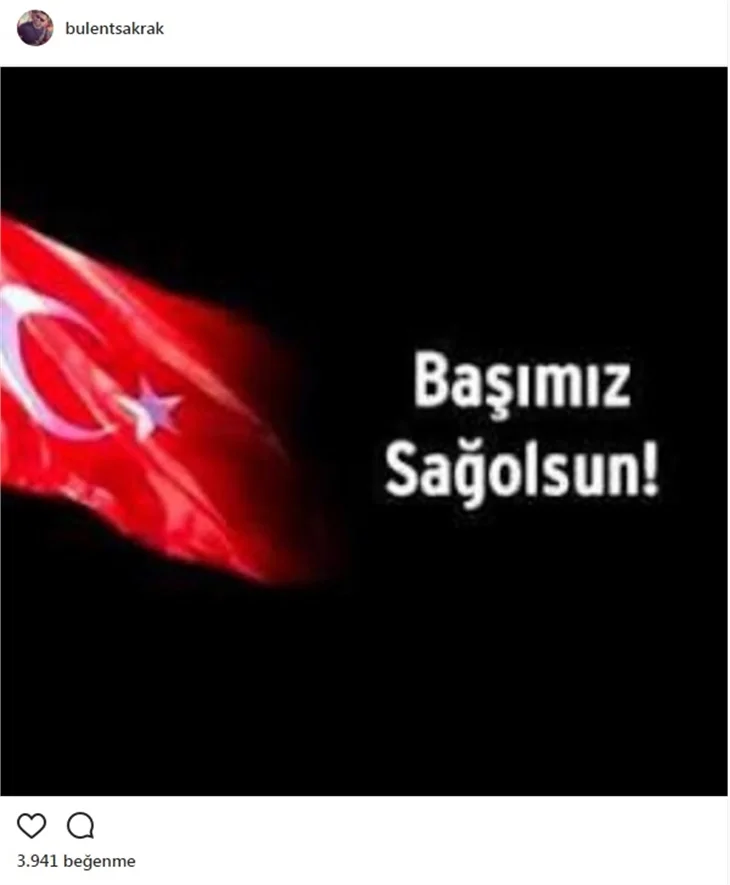 Ünlülerin Şırnak Şehitleri için paylaştıkları