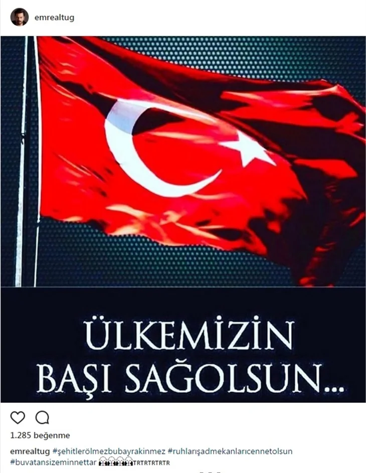 Ünlülerin Şırnak Şehitleri için paylaştıkları