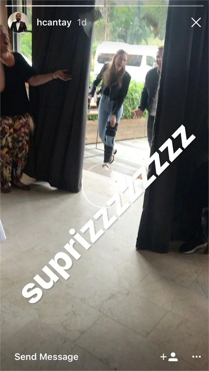 Serenay Sarıkaya'nın bacağına ne oldu?