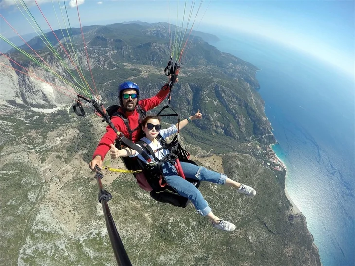 Fethiye'de yamaç paraşütüne Çin ilgisi