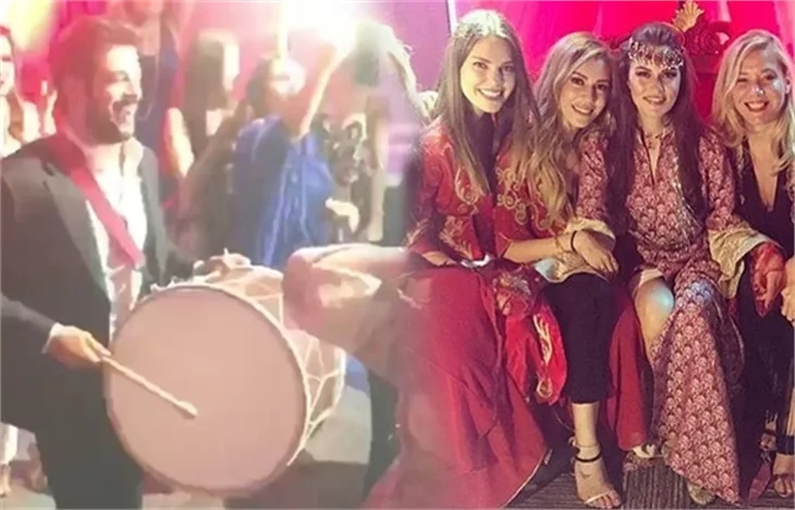Fahriye Evcen'in kınasından ilk kareler geldi