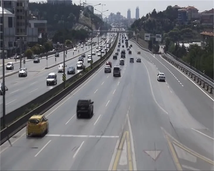 İstanbul'da alışılmadık görüntüler...