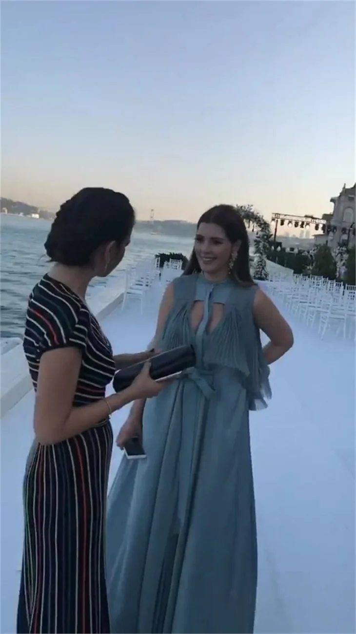 Burak Özçivit ve Fahriye Evcen'in düğününden ilk kareler geldi