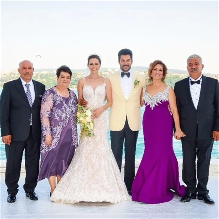 Burak Özçivit ve Fahriye Evcen'in düğününden ilk kareler geldi